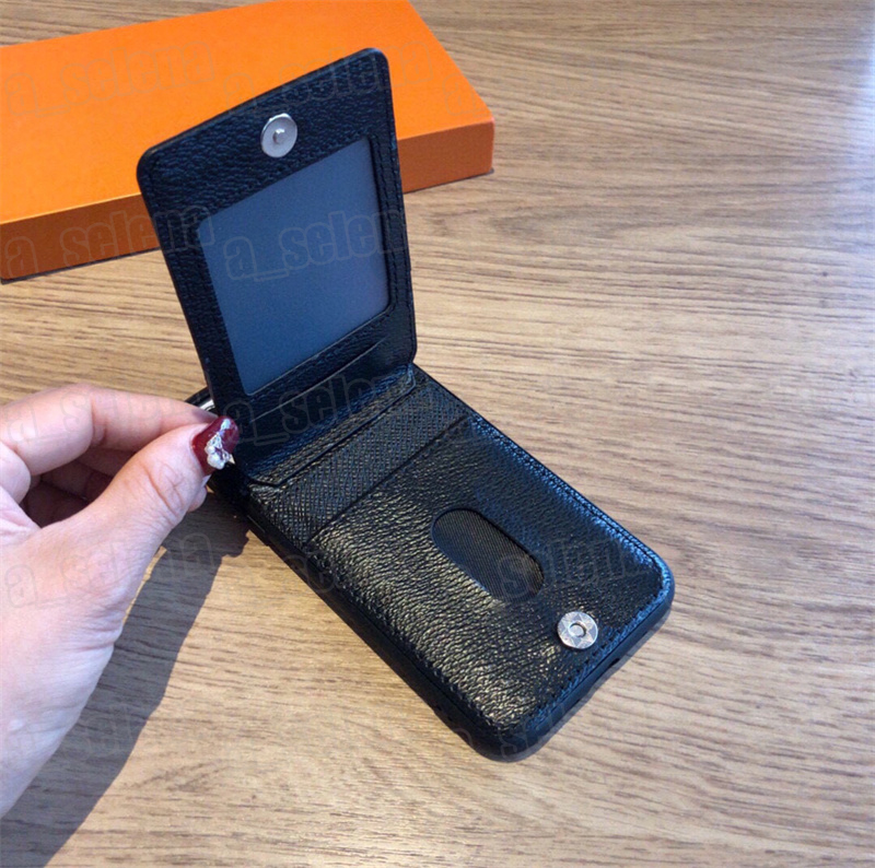 iPhone 14 13のデザイナー携帯電話のケースは、カードポケット付きのプロテクターカバー14plusアクセサリーカバー