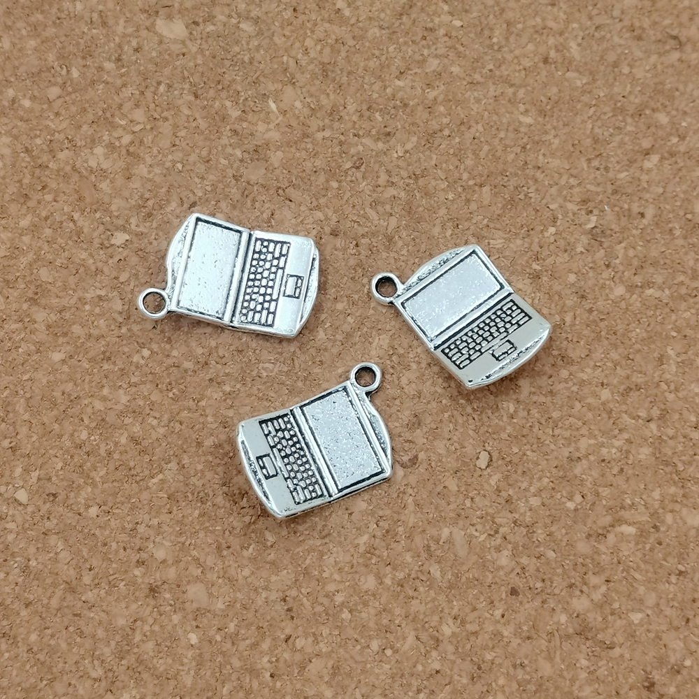 80 шт. старинный серебряный сплав подвески для ноутбука для DIY браслет ожерелье ювелирные изделия ремесло изготовление A-441