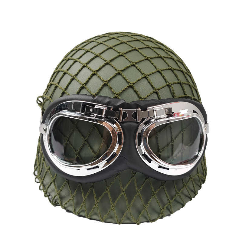 Casques tactiques Double couche anti-émeute casque en acier de la seconde guerre mondiale US militaire Original tactique maille couverture ventilateurs CS équipement de terrain Film tête casque de protection HKD230628