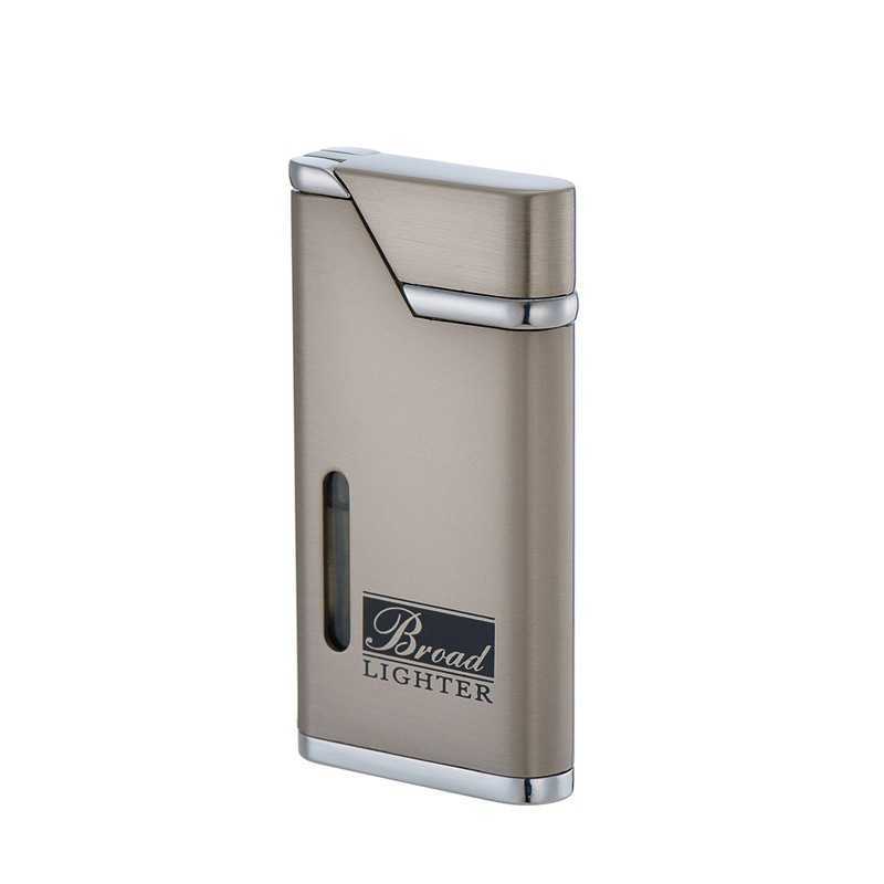 New Ultra-thin Turbo Butane Metal Lighter Red Flame Windproof No Gas Cigarette Cigar Accessories Men's Gifts Outdoor Tools FLYK