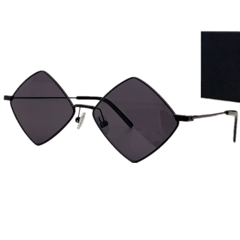 Hochwertige, individuelle, schlanke, rautenförmige Metallsonnenbrille, UV400, Unisex, 5517, leichtes Damenmodell, Star, Multishape-Vollrandbrille, 23 Fullset-Designetui