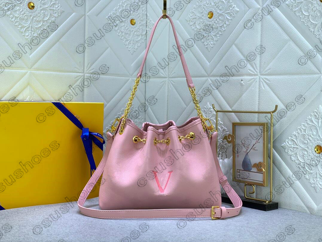 23SS vid Pool Summer Bundle Bucket Bag Defrading Series Womens Designer DrawString Handväska med avtagbar dragkedja på Pouch Cross Body Chains axelväskor M46545 46492