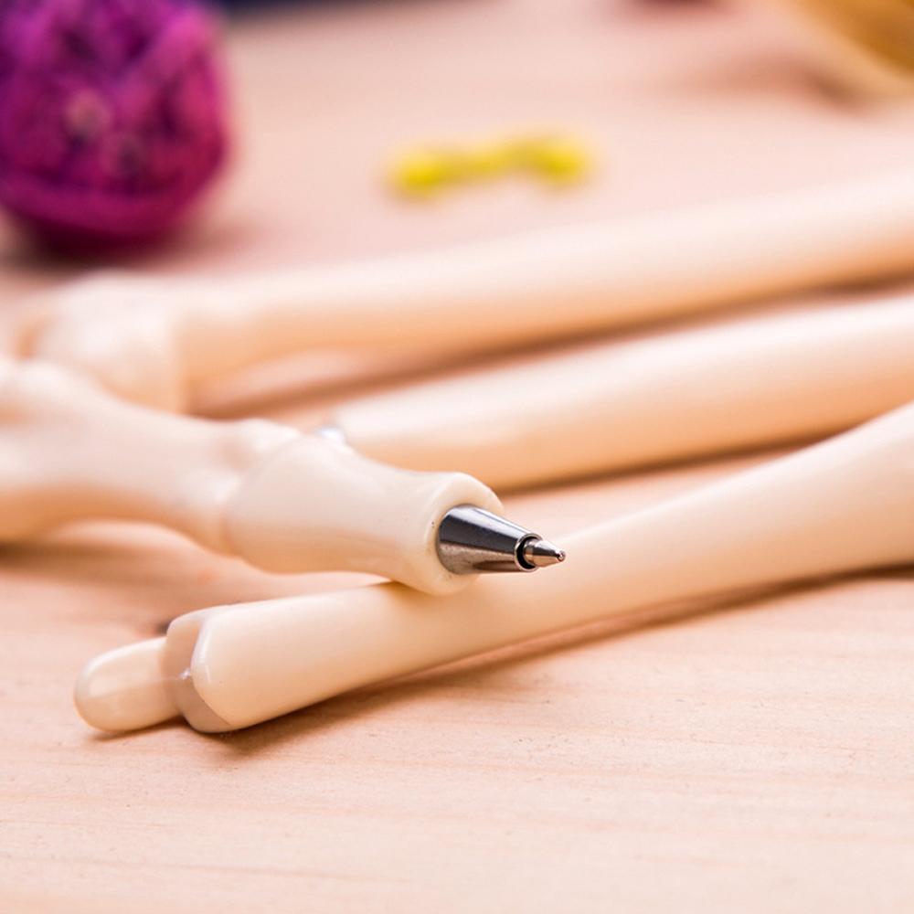 Pens 0.7mm Novelty Bone Shape Ballpoint Pen Blue Ink Bone Shape Pen Children Student Gift Stationery School Office Supplies