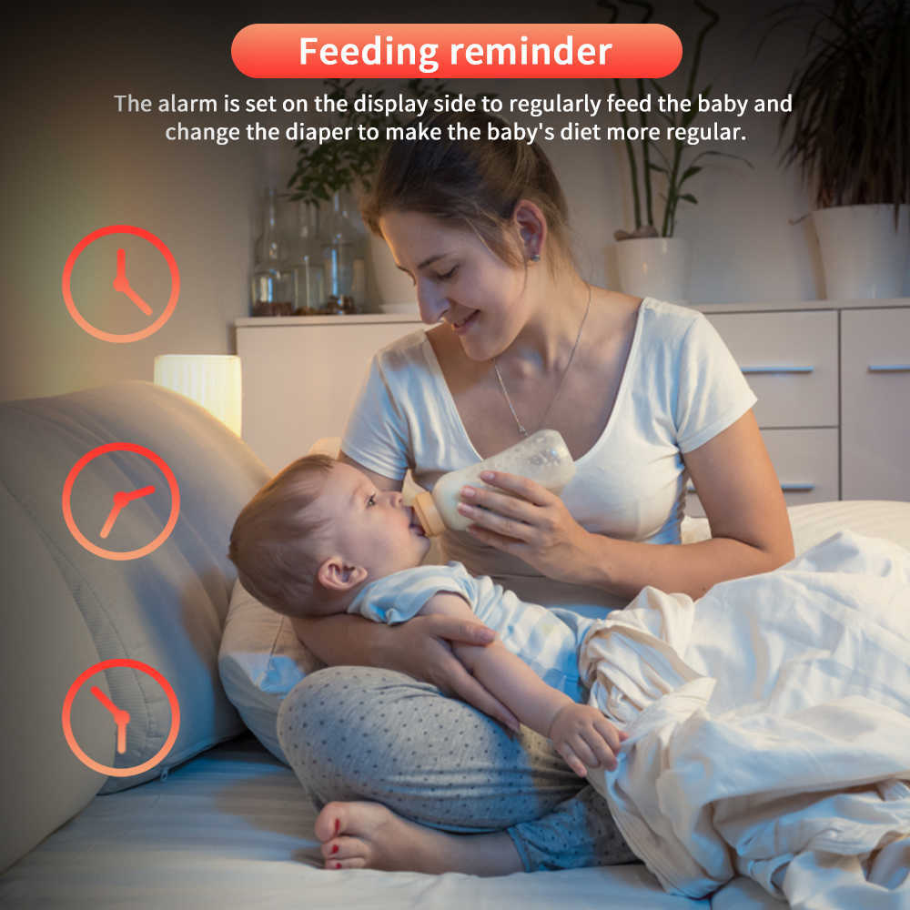 Sectyme Video Babyfoon 2 Weg Audio Talk Camera Babysitter Draadloze Nachtzicht Temperatuur Monitoring Bewakingscamera L230619