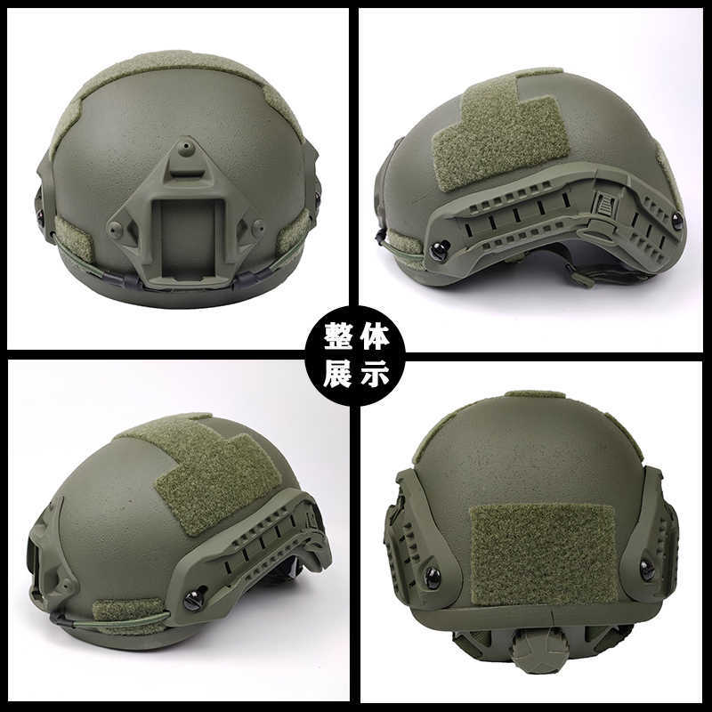 Tactical Helmets Fast FRP tactical helmet explosion-proof anti-collision 1.5kg CS special force training army fan head high cut half helmetHKD230628