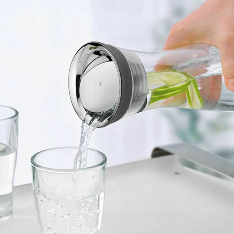 Jarra de agua Botella de vidrio de borosilicato alto de 1.8L Jarra de cierre de tapa basculante básica L230620