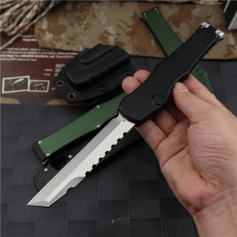 USA: s stil HO 150-10 Single Action Automatisk fickkniv Självförsvar Hunting EDC Auto Survival UT85 Italian Infidel 3400 4600 9400 9600 3551 Exocet Combat Dragon 9000