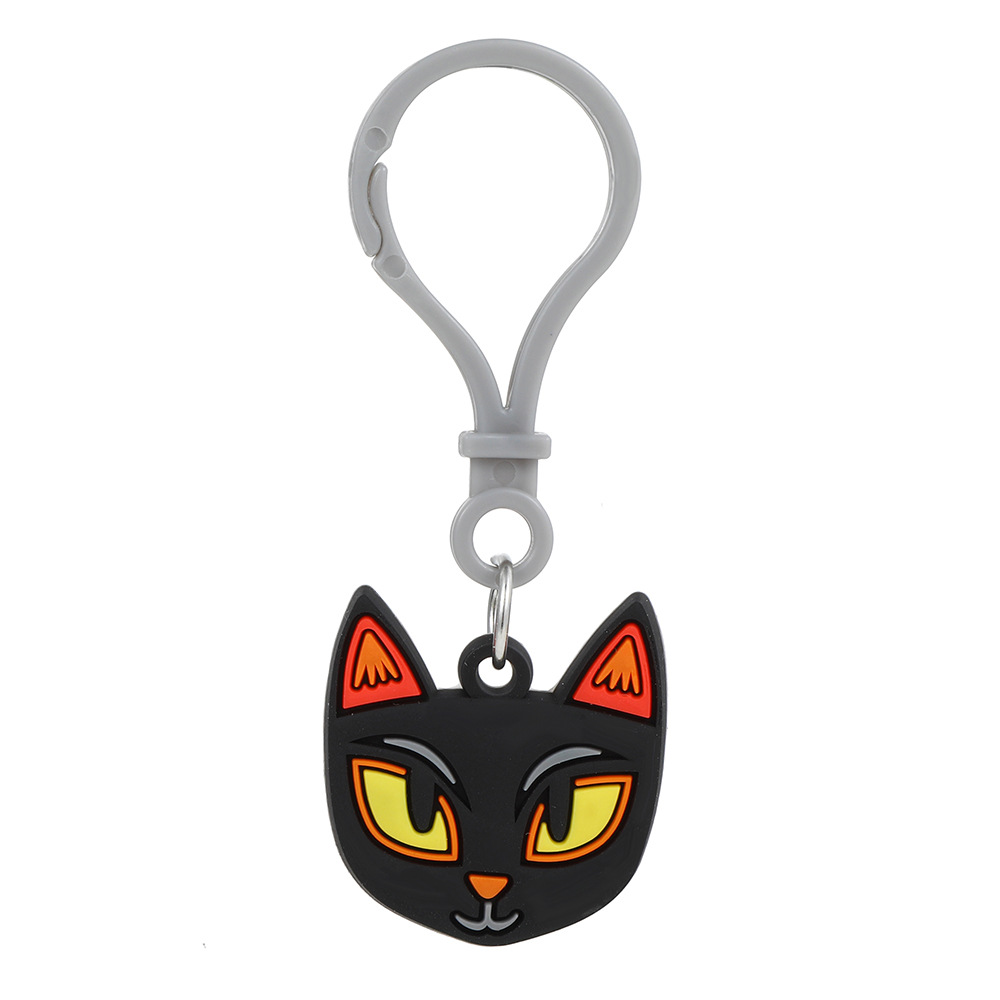 Halloween Keychain Cartoon Cute Pumpkin Skull PVC Keychain Gift Keyring Key Chains