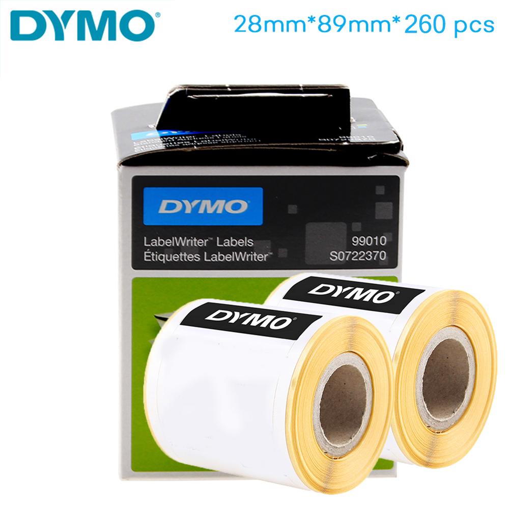 Malzemeler 2Rolls Originals Dymo Barkod Yazıcı Etiket Kağıdı 99010 89*28mm Dymo LW550 LW550 LW550 LW450 Etiket Maker için Termal Etiket Kağıdı