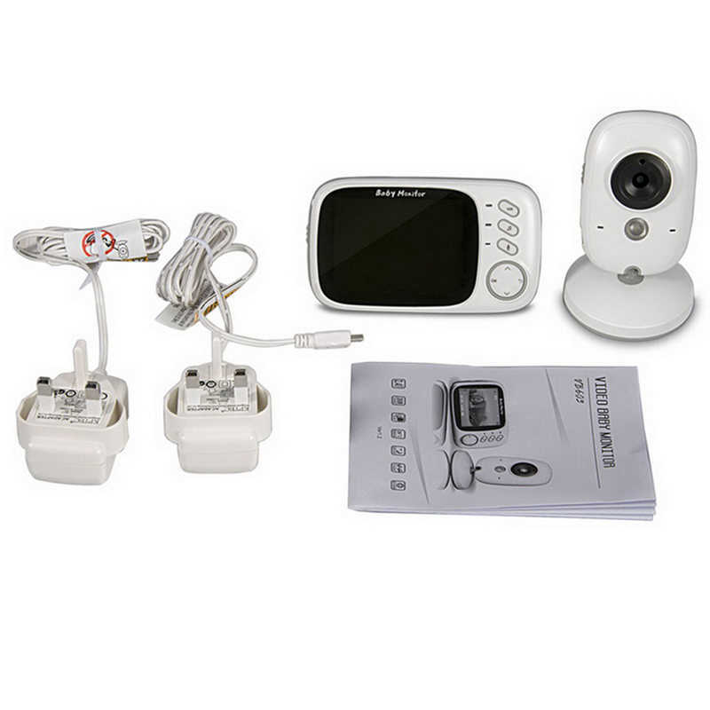 Nanny video 2.4GHz 3.2inch LCD Display Wireless Baby Monitor Video with Night Vision Baby Phone Audio Monitor Electronic Nanny L230619