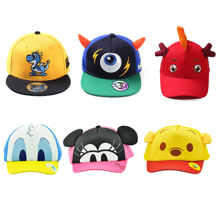 Summer kids baseball hats custom childrens baseball cap hat children funny animal kids hat