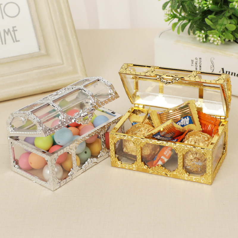 Transparante geschenkdoos voor Kerstmis Schatkist Vormopslag Feest Huwelijk Souvenir DIY Snoepdozen Verpakking Zakken voor Zakelijk