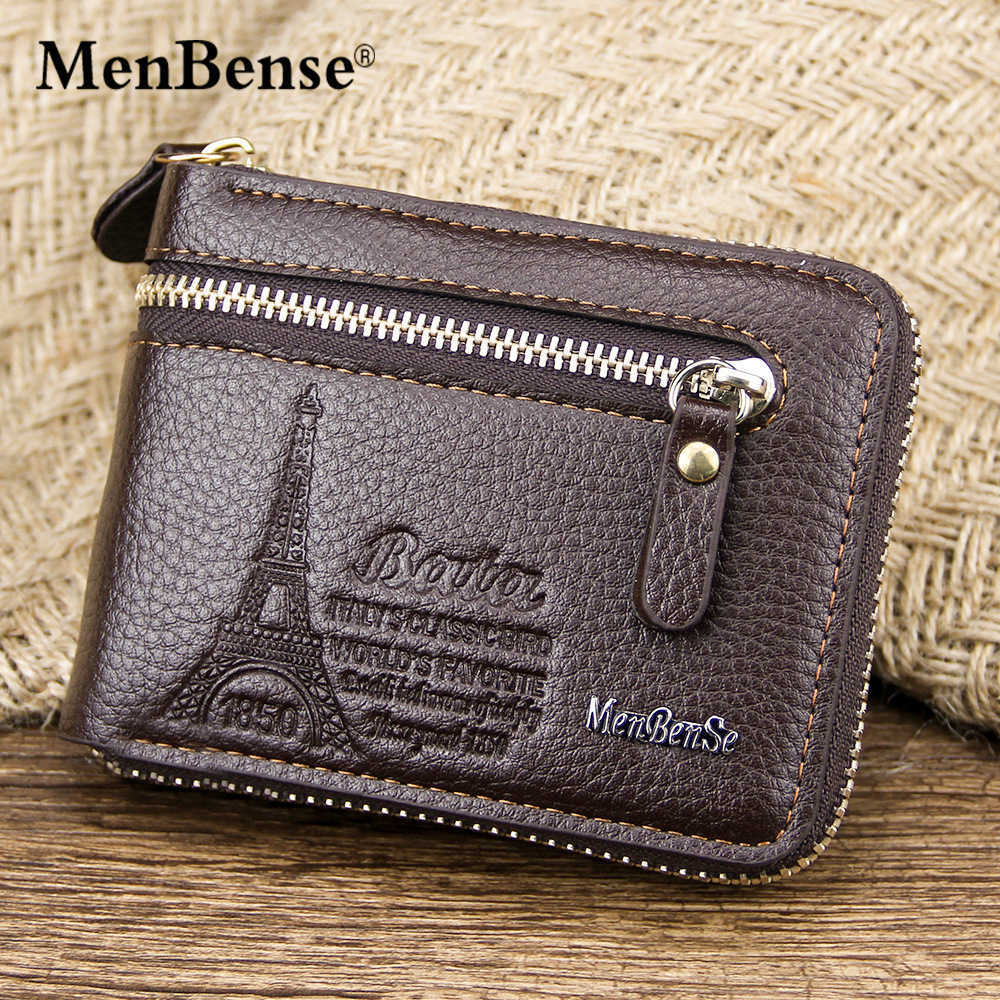 Luxus Marke Mini Designer Brieftasche für Männer Großhandel Neue Männer Kurze Casual Fashion Zipper Zwei Falten Pu Null mans brieftaschen aus echtem leder