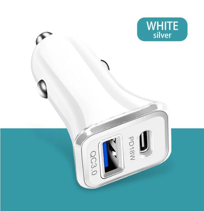 Mini portátil 12W 2.4A carregador de carro de duas portas adaptadores de energia para Ipad Iphone x xr 12 13 14 Pro Max Huawei Xiaomi telefone Android com caixa de varejo