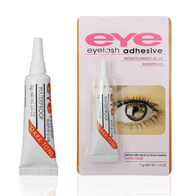 Black White Eye Lash Glue Makeup Adhesive Waterproof False Eyelashes Adhesives Glue with Packing Practical Eyelash Glue 