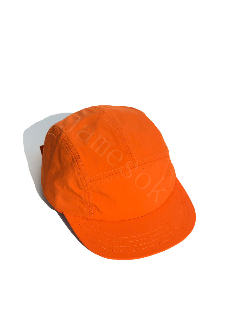 Chapéu de aba curta Nylon boné de cinco painéis de secagem rápida Visor quadrado plano boné anti suor protetor solar 5 painéis chapéu DF253