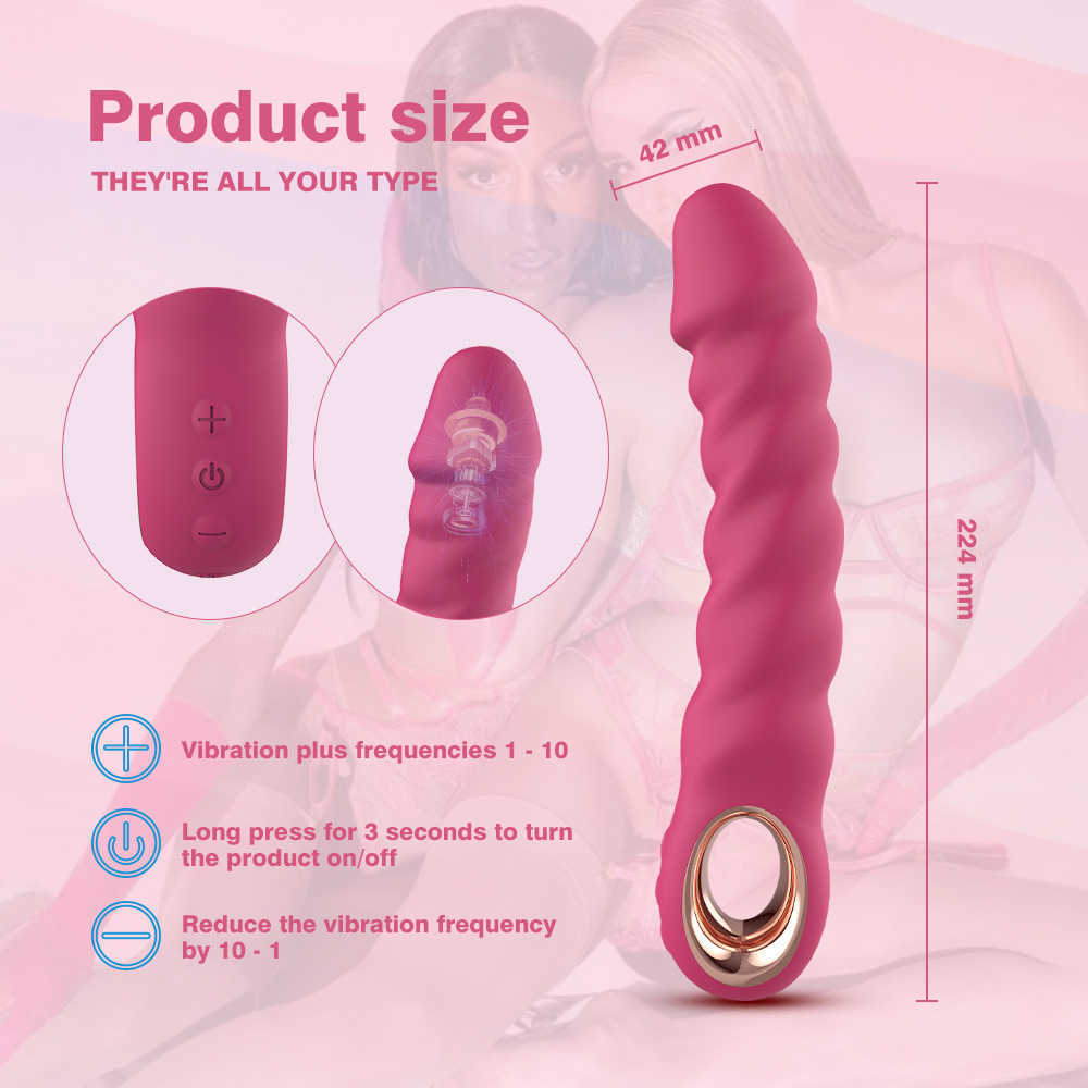 Dale-Produkte für Erwachsene, Simulation von Vibrationen mit zehn Frequenzen, weiblicher AV. 75 % Rabatt auf Online-Verkäufe