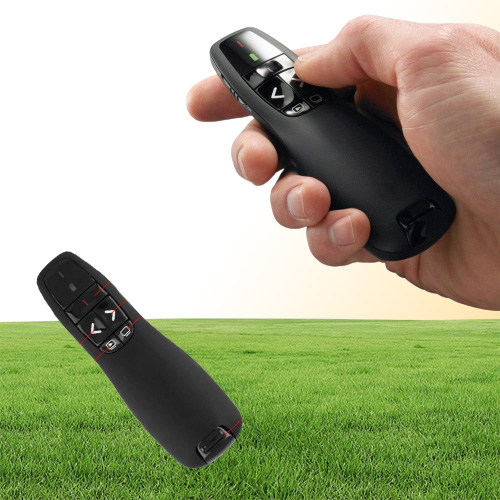 Wireless Presenter R400 24GHz Remote Control Presentation Clicker 5mw Red Laser Pointer Flip Pen With USB Receiver6460029
