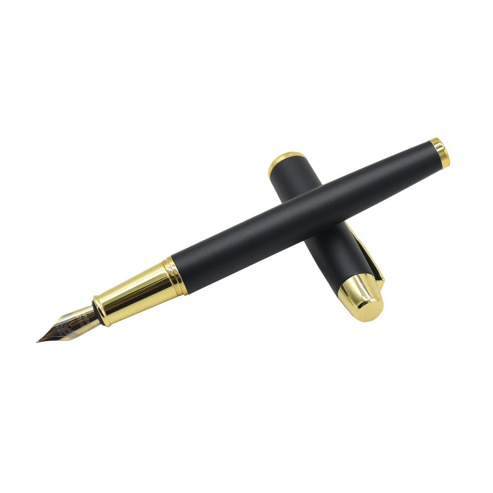 Stylos Luxury Silver Plating Fountain Pen Strand de haute qualité Type de norme 0,5 mm à l'encre stylo