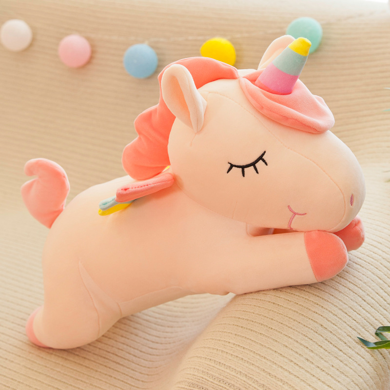 30cm Carino unicorno peluche unicorno Decorazione bambola Cuscino da tiro arredamento la casa regali bambini all'ingrosso e al dettaglio