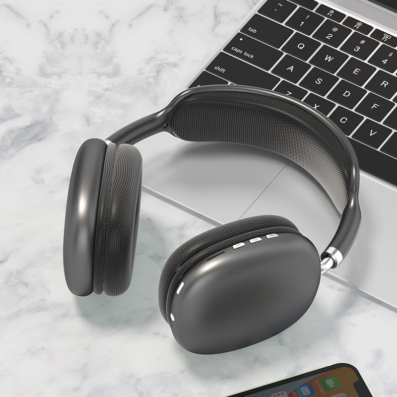 سماعات الرأس P9MAX BLUETOOTH سماعة Wireless Wireless مع سماعات Apple Air Mas Bluetooth