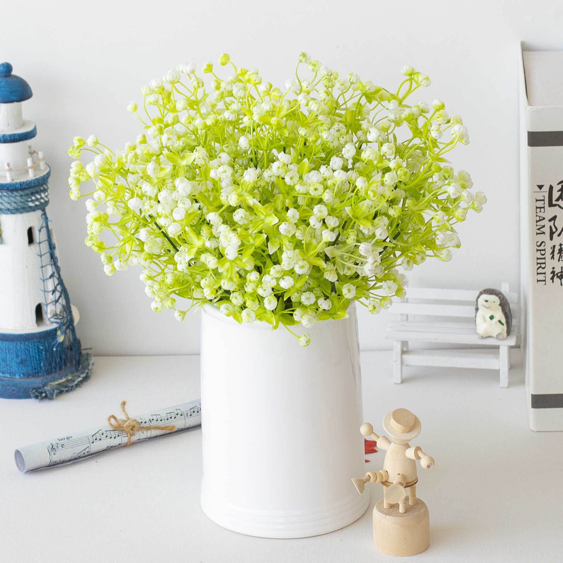 Nouveau 36 cm nordique Ins mariage en plastique plein ciel étoile fleur plantes simulées plantes artificielles maison salon décorations de mariage