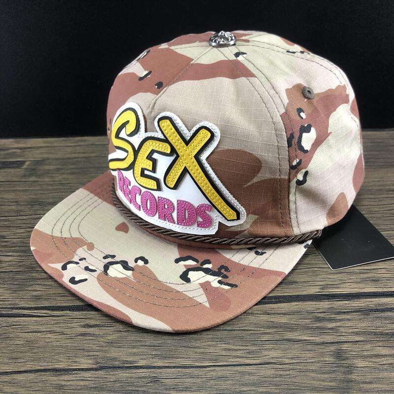 Sex Records Flat Brim Baseball Cap för kvinnor Ch Cro Cap Fashion Märke män Matty Boy Hat