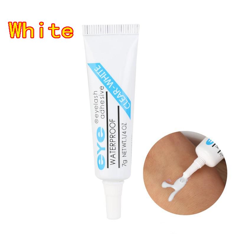 Black White Eye Lash Glue Makeup Adhesive Waterproof False Eyelashes Adhesives Glue with Packing Practical Eyelash Glue 