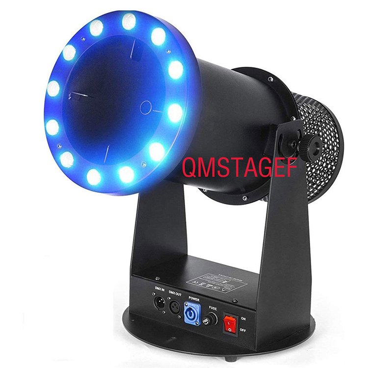 Met 12X3w RGB LED 1500W Draadloze Afstandsbediening DMX512 DJ Disco Bruiloft Podium 2 Stuks Papieren Kanon Confetti Machine Met 2 Zakken Confetti