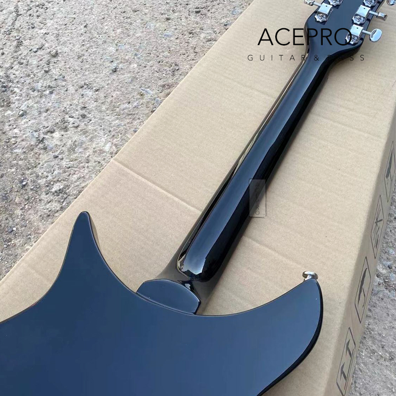 New Trapeze Tailpiece 325 Electric Guitar With 3 Mini Humbucker Pickups 20.75" Scale Length Black Color Guitarra 