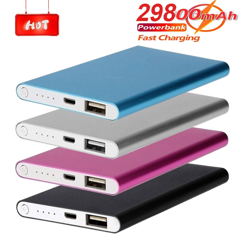 Power Bank 30000MAH Przenośna ładowarka Zewnętrzna bateria USB Szybka ładowarka mobilna PowerBank Powerbank dla Xiaomi Samsung iPhone