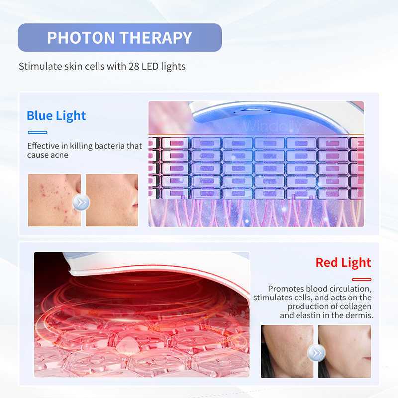 Dispositifs de soins du visage Ems Microcourant v Machine de levage Amincissant les vibrations Masseur facial Dispositif de serrage de la peau Led Ceinture de levage de la mâchoire à double menton 230630