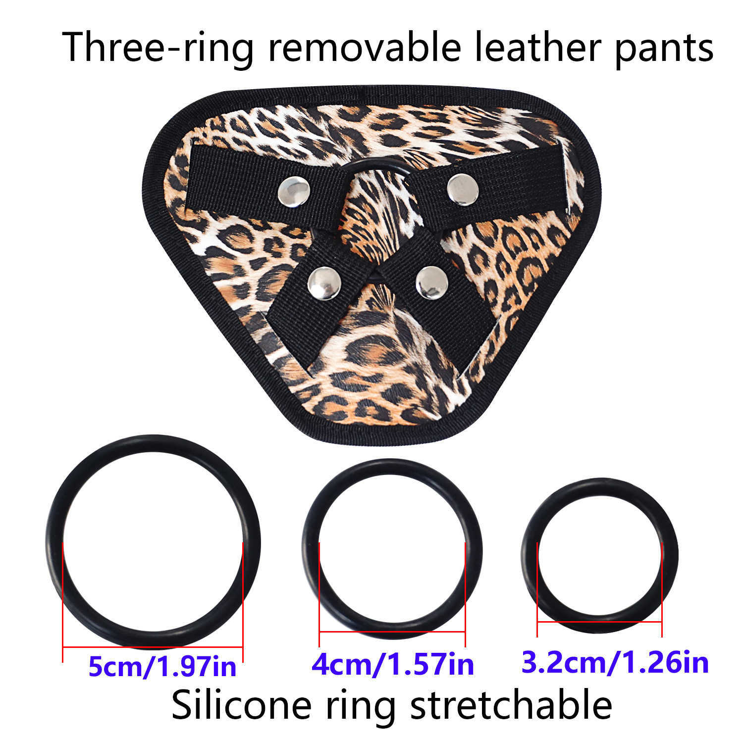 F340 Print ring dubbel Ended YA Anal och bär läderpar J 75% rabatt på onlineförsäljning