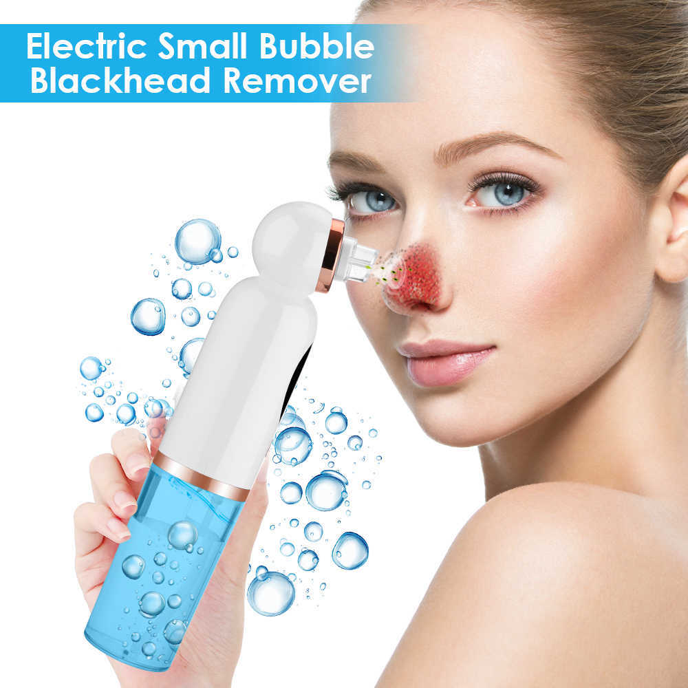 Gezichtsverzorging Apparaten Elektrische Kleine Bubble Comedondrukker Vacuüm Usb Opladen Watercyclus Pore Cleaner Zuig Puistje Acne Removal Tools Extractor 230630