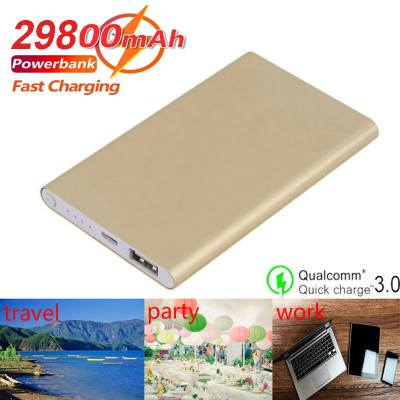 Power Bank 30000 мАч Портативное зарядное устройство Внешняя батарея USB быстрая зарядка Мобильное зарядное устройство Power Bank для Xiaomi Samsung IPhone