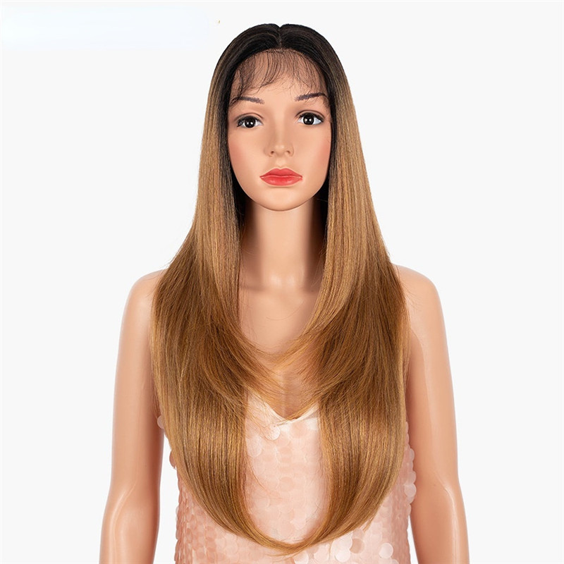 Perucas dianteiras retas de 26 polegadas de renda 180% de densidade de densidade perucas frontais para mulheres com cabelo de bebê cor natural