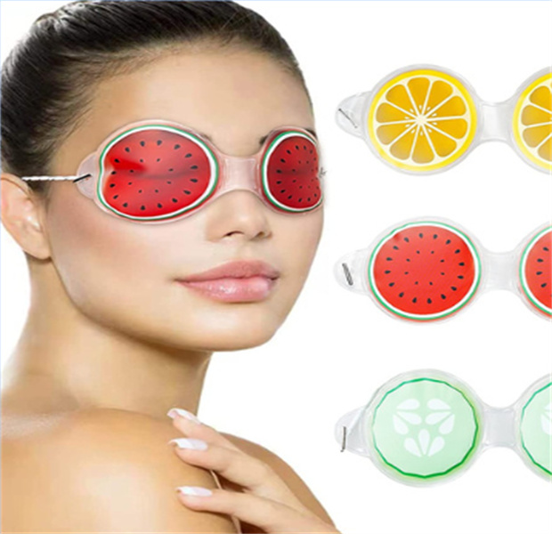 Gel Ice Cooling Eye Mask Cold Pack Quente, Relaxante, Óculos de Alívio, Venda, Máscaras para Dormir, Cores Misturadas DHL JL1386