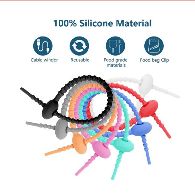 Многоразовая силиконовая обвязочная лента, кабельная стяжка, шнур, органайзер, держатель для наушников, телефонов, проводов