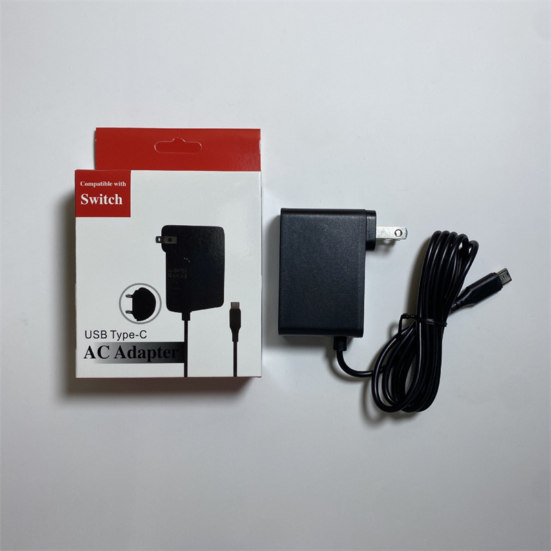 Adaptador AC Carregador para Nintend Switch NS Game Console US EU Plug Charger Adaptador de parede Fonte de alimentação de carregamento para Nintendo Switch/Switch Lite/Switch OLED