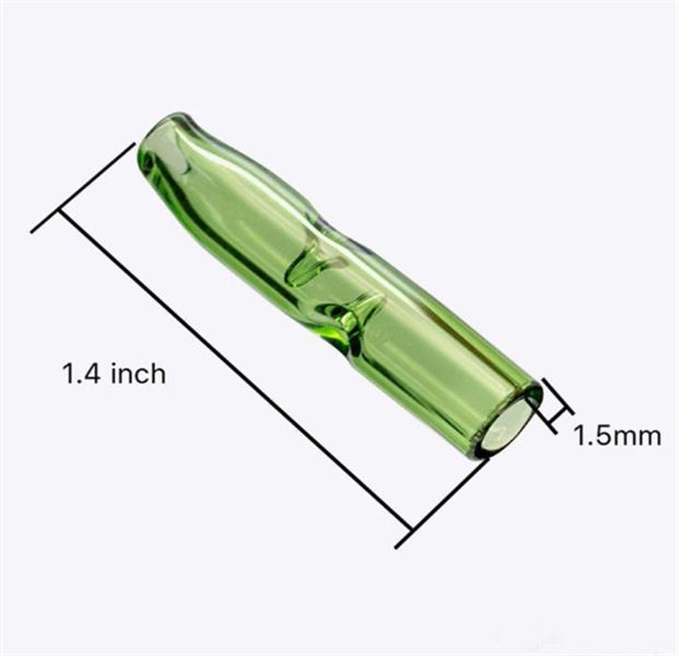 Out Diameter 8 10MM Clear Smoking Mix Color Flat Mouth Glass Filter Tips Accessories JL1380