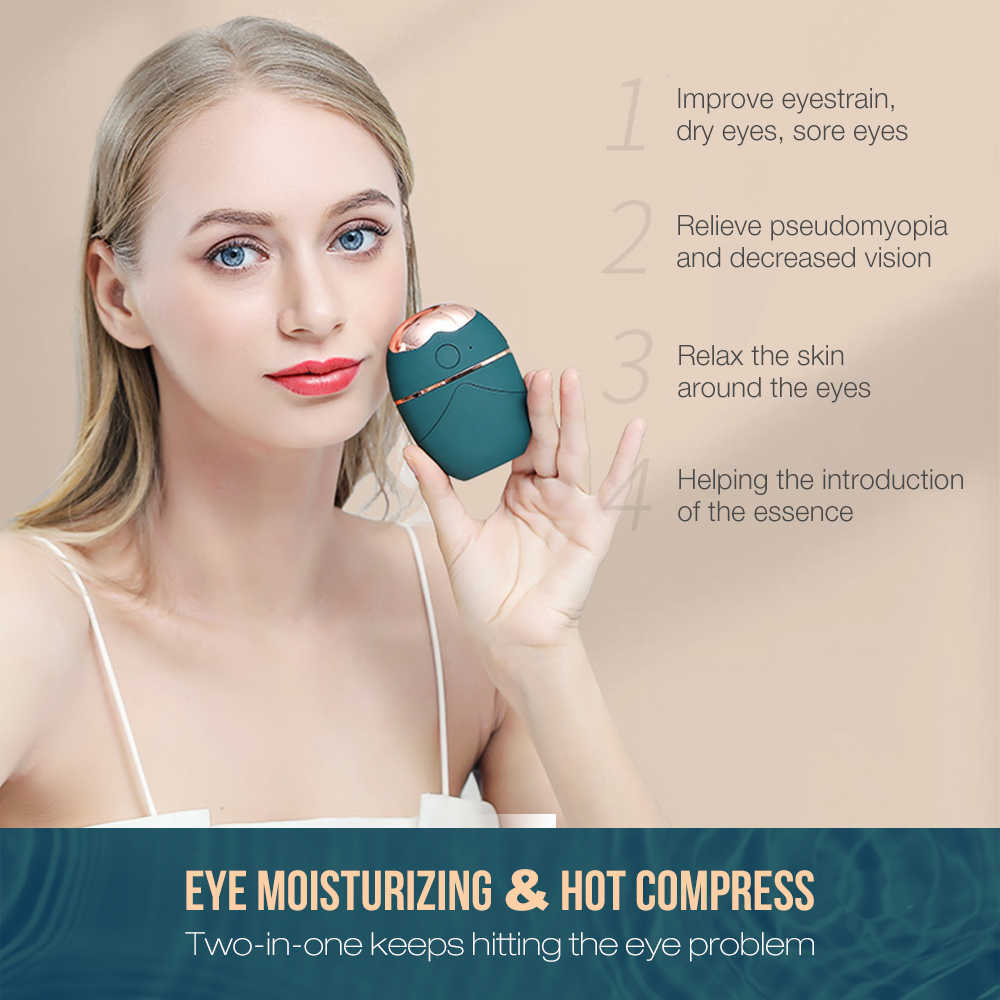 Face Care Devices 3 in 1 Mini Electric Eye Massager Dark Circles and Bags the Eyes Wrinkle Remover Ems Massage Facial Portable Humidifier 230630