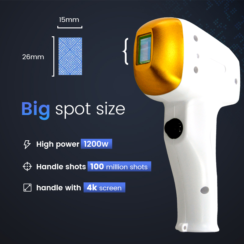 Professionell 808nm hårborttagningsenhet Hög effekt 3500W 3 våglängder Alla hudtyper Diodlaserhandtag 360 graders kryokylning smärtfri hårborttagningsmaskin