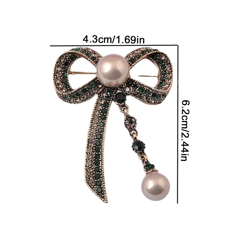Luxe Strass Boog Broches Voor Vrouwen Grote Strik Metalen Pinnen Bruiloft Corsage Sjaal Pinnen Sieraden Accessoires