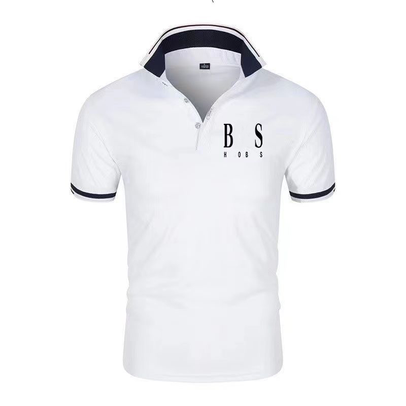 2023 New Large T-shirt Fashion Brand Polo Shirt Men's Summer Men's Short Sleeve Business Top Asian Size