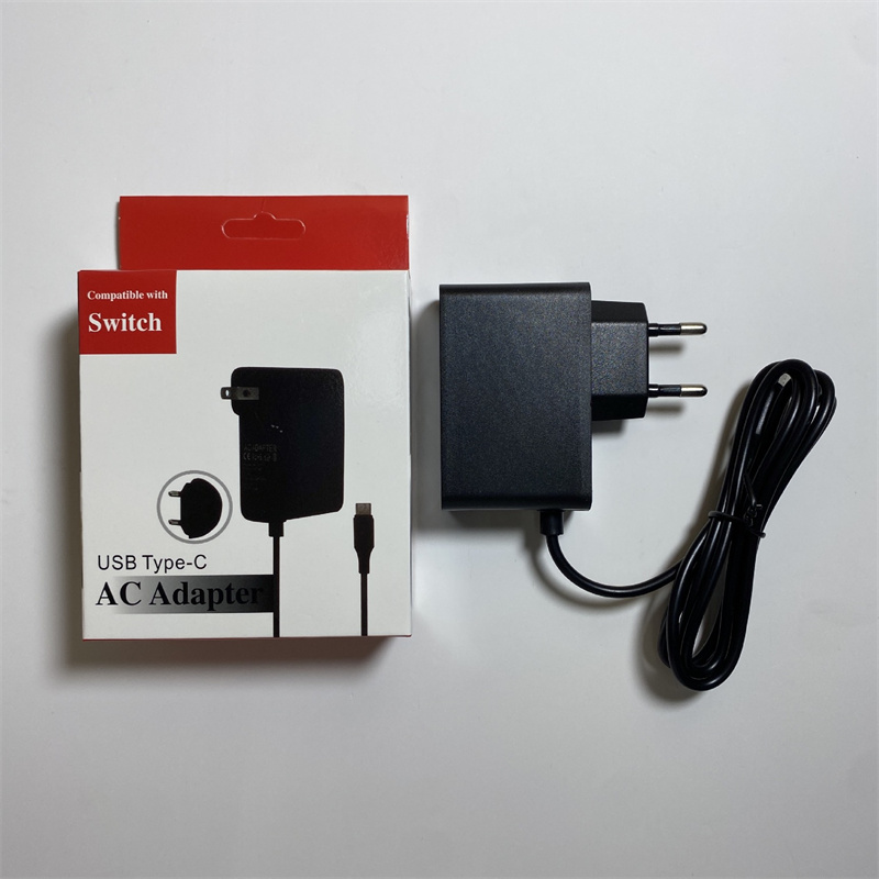 Адаптер переменного тока Зарядное устройство для игровой консоли Nintend Switch NS Зарядное устройство с вилкой США и ЕС Настенный адаптер Зарядный блок питания для Nintendo Switch/Switch Lite/Switch OLED
