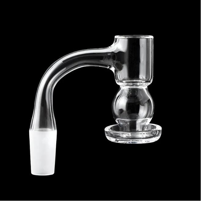 Full Weld Beveled Edge Highbrid Auto Spinner Smoking Quartz Banger With Two Spinning Holes Seamless Terp Slurper Nails For Glass Water Bongs Dab Rigs