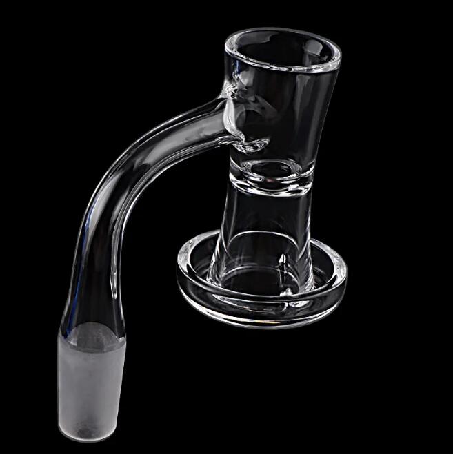 Pleine soudure bord biseauté Highbrid Auto Spinner fumer Quartz Banger avec deux trous de rotation sans soudure Terp Slurper clous pour verre eau Bongs Dab Rigs