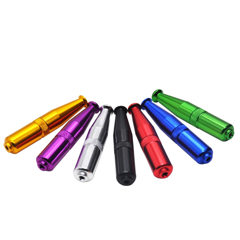 Nova Liga de Alumínio Colorido Mini Tubos Torpedo Estilo Erva Tabaco Filtro Removível Portátil Inovador Handpipes Filtro Bocal Porta-Cigarro DHL