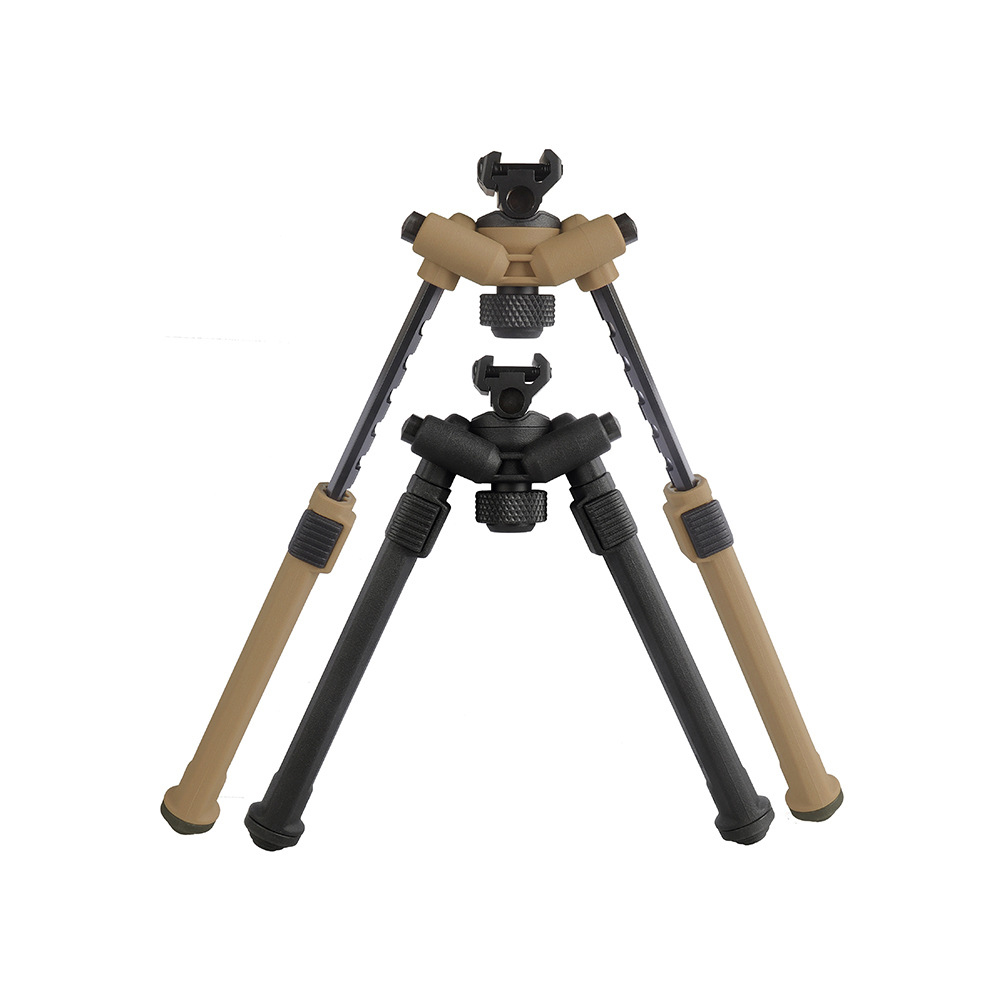 Jacht Bipod Antislip Verstelbare Bipod Lichtgewicht 360 graden rotatie 7 verschillende lengte-instellingen Aluminiumlegering Nylon voor buiten