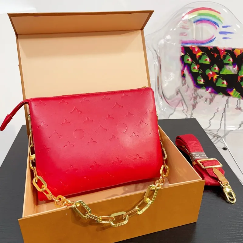 Дизайнерская Multi Felicie Pochette Высококачественная женская сумка Coussin Сумки с грубой цепочкой Обнимающая сумка Кожаные сумки-клатчи Сумка через плечо с цветком